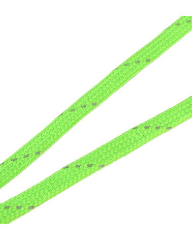 Bobine tresse réfléchissante 25m vert fluo 