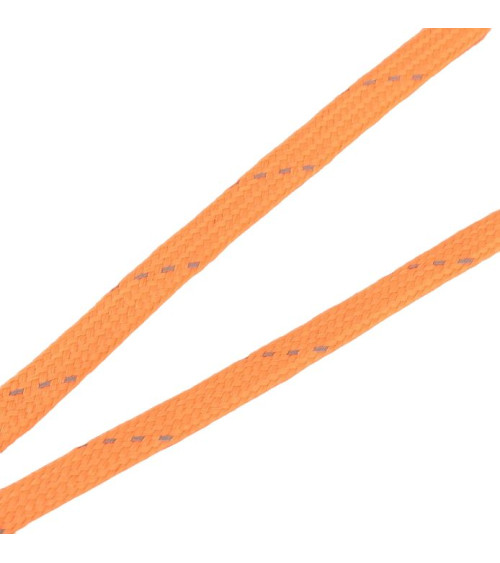 Bobine tresse réfléchissante 25m orange fluo 