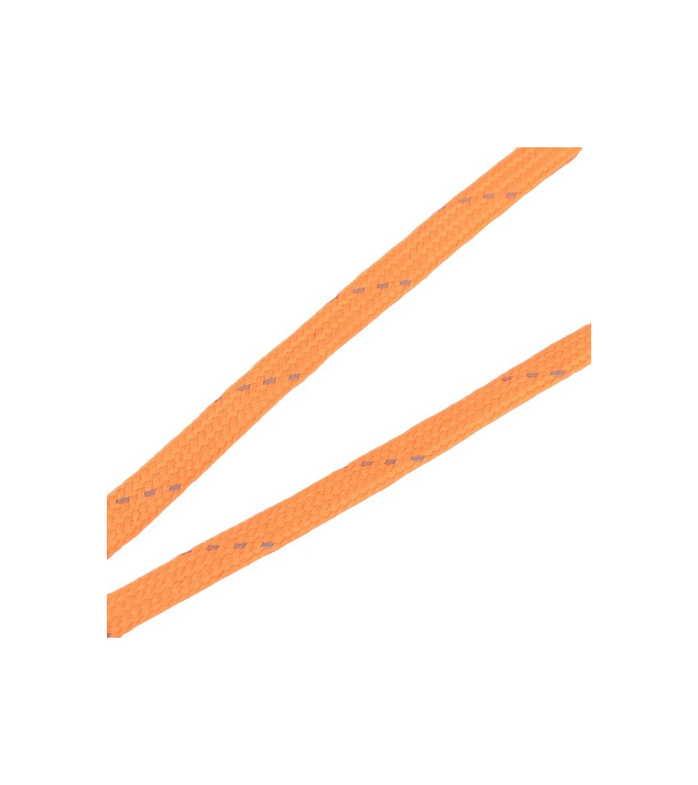 Reflective braid reel 25m fluorescent orange