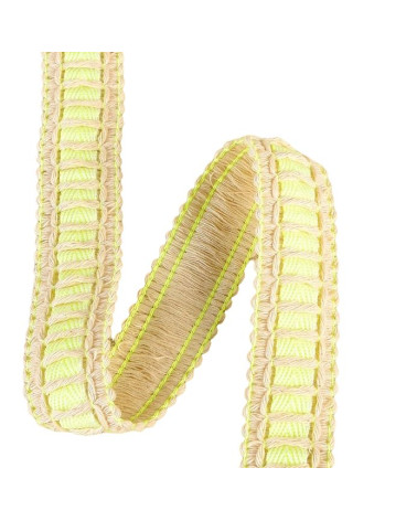 Spool of braided ribbon 15m anise green