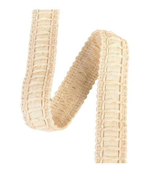 Spool of braid for ribbon 15m ecru