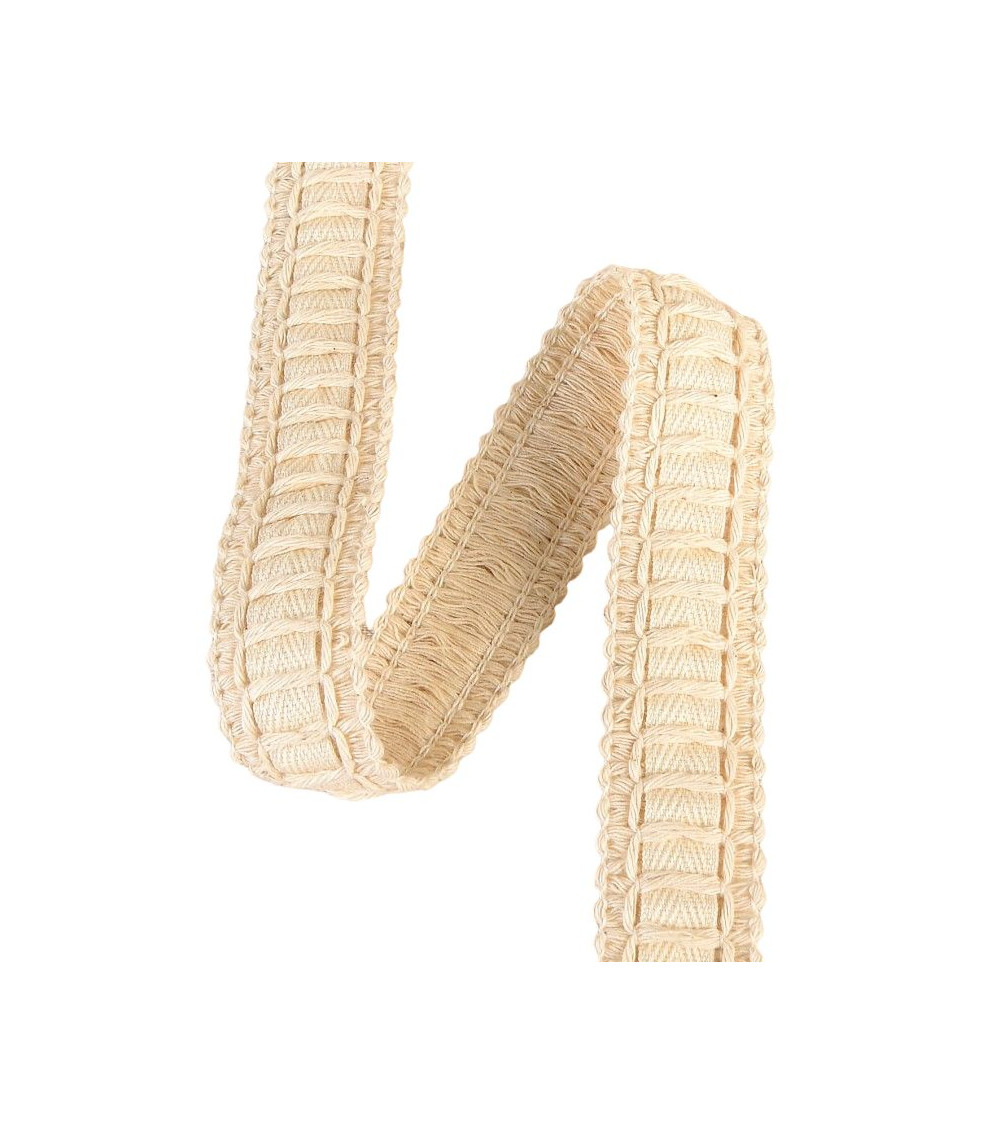 Spool of braid for ribbon 15m ecru