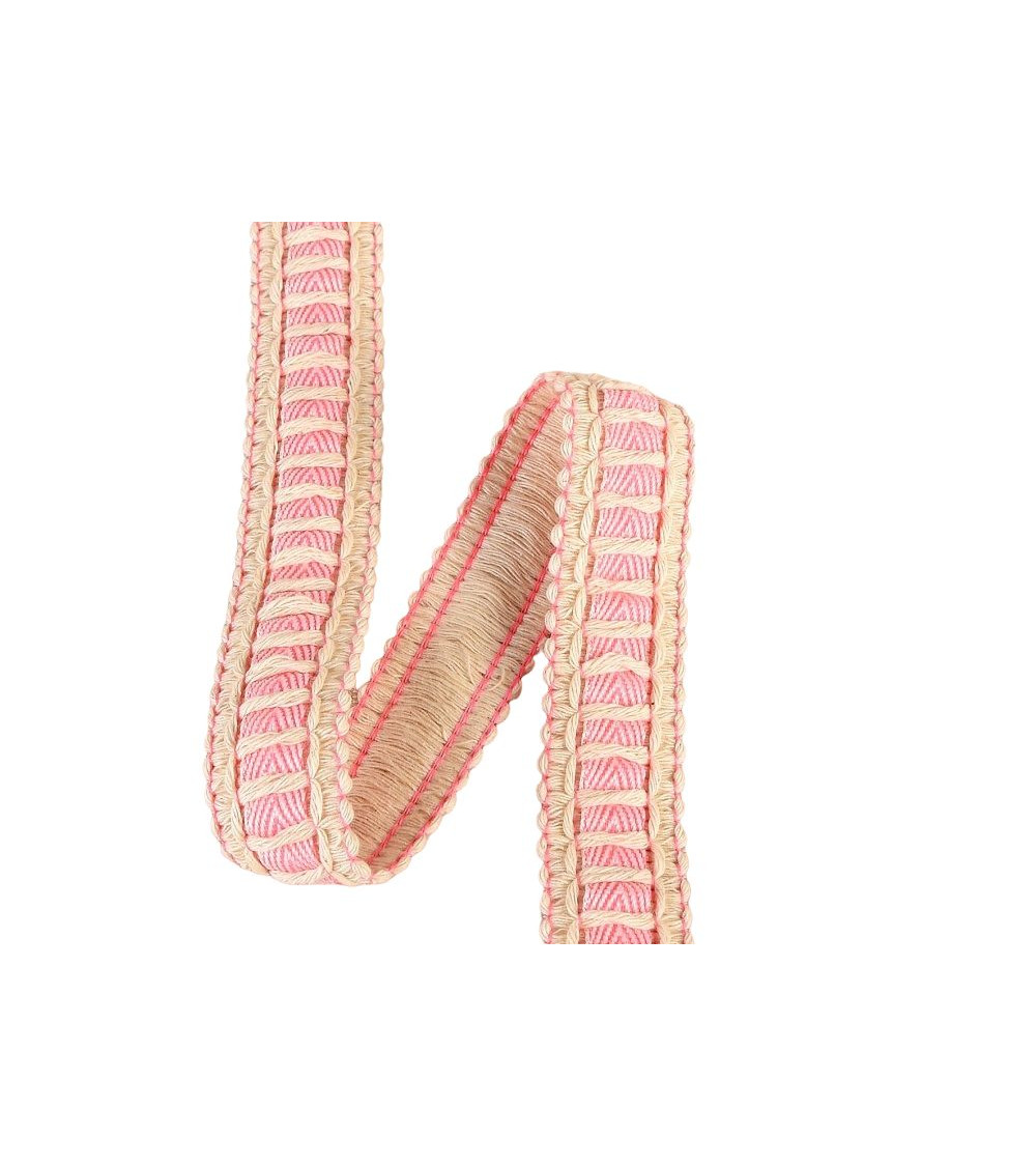 Spool of ribbon braid 15m raspberry