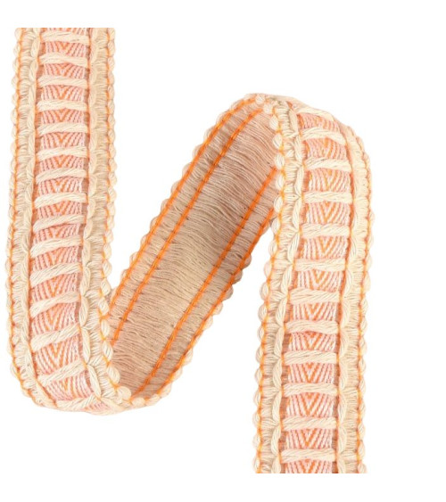 Spool of braided ribbon 15m orange