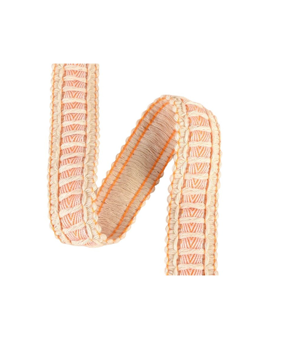 Spool of braided ribbon 15m orange