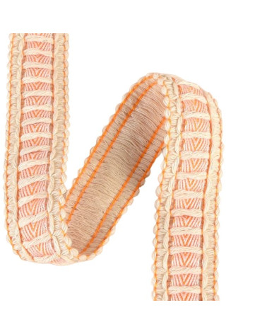 Spool of braided ribbon 15m orange