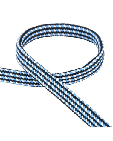 Bobine tresse chinée 25m bleu acier 