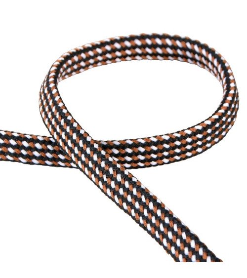 Spool of heathered braid 25m chocolate brown