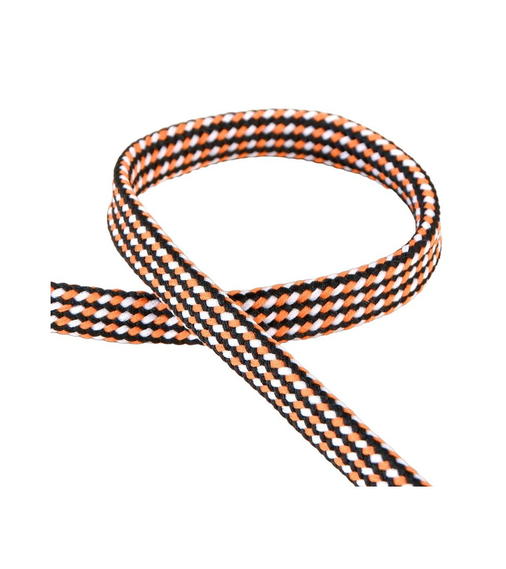 Bobine tresse chinée 25m orange 