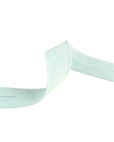 20m spool of double gauze bias binding, Nile Green, 27mm