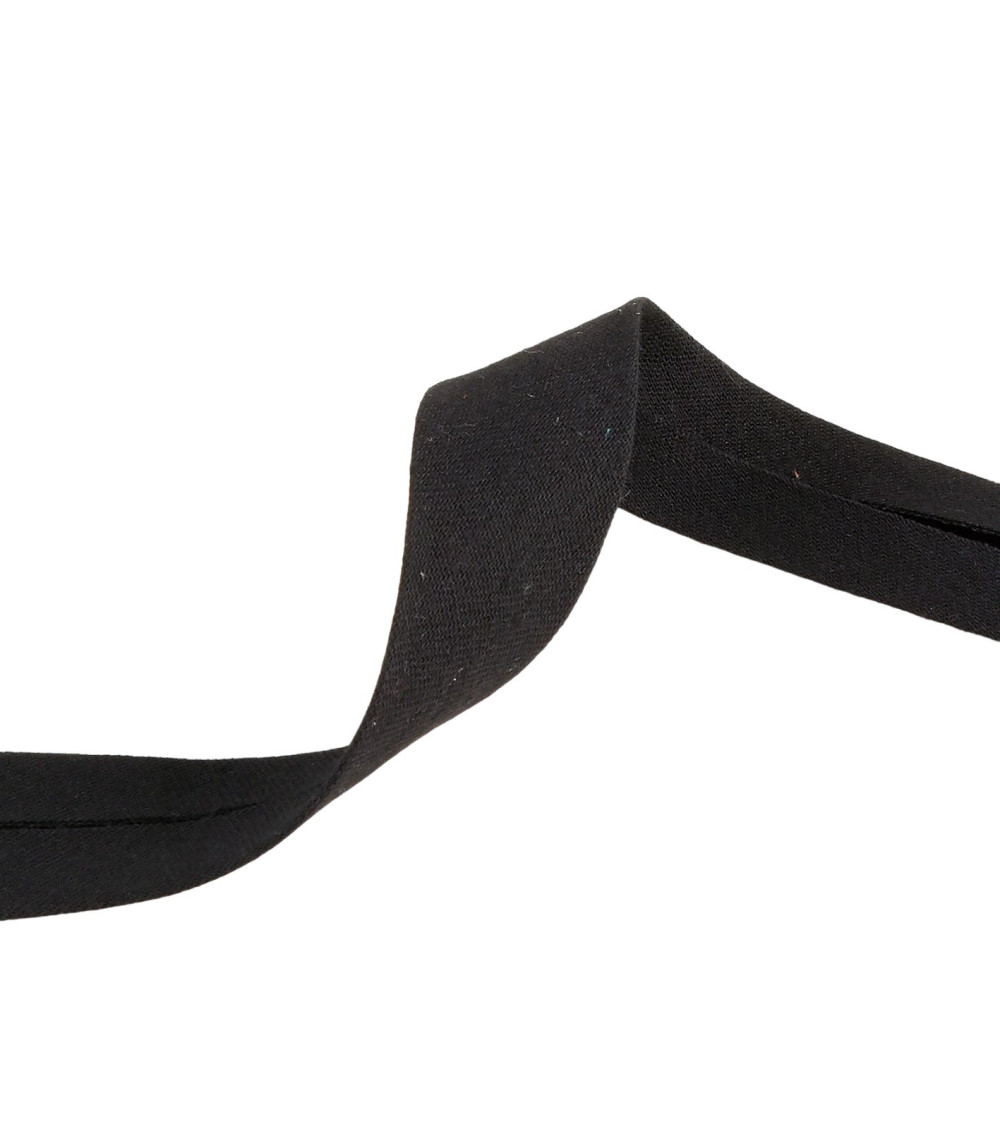 20m reel double gauze bias Black 27mm