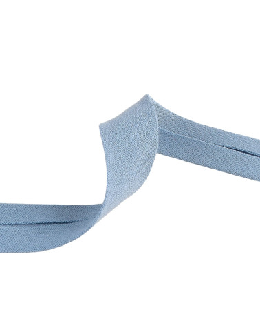 Bobina da 20 m in sbieco doppia garza Blu Lavanda 27 mm