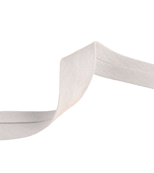 20m reel double gauze bias Light Gray 27mm