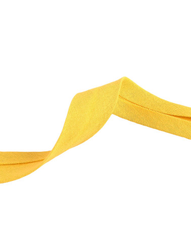 20m reel of double gauze bias binding, Mustard, 27mm