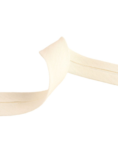 20m spool double gauze bias Ecru 27mm