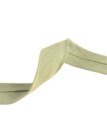 20m spool double gauze bias Khaki 27mm