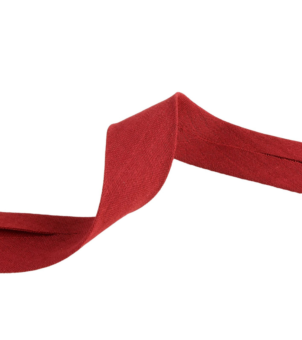 20m reel double gauze bias Bordeaux 27mm