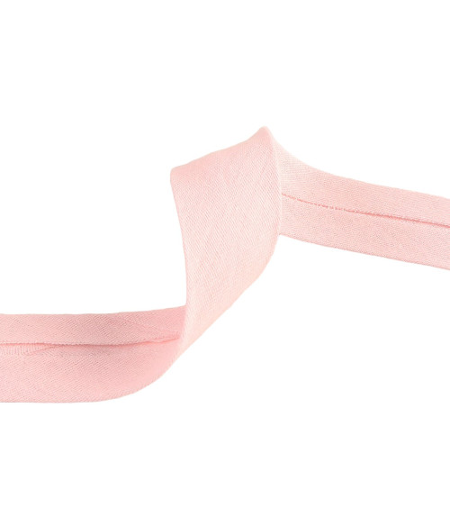 20m reel bias double gauze Light Pink 27mm