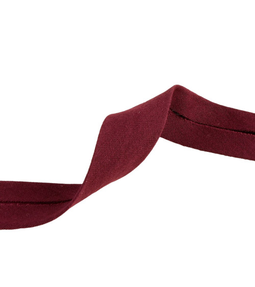 20m reel double gauze bias Plum 27mm