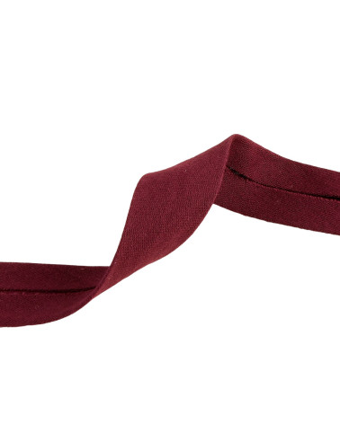 20m reel double gauze bias Plum 27mm