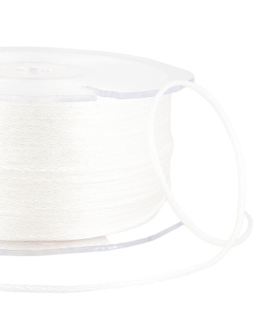 Bobine 100m queue de rat 2mm Blanc