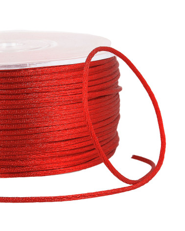 100 m Spule Rattenschwanz 2 mm Rot