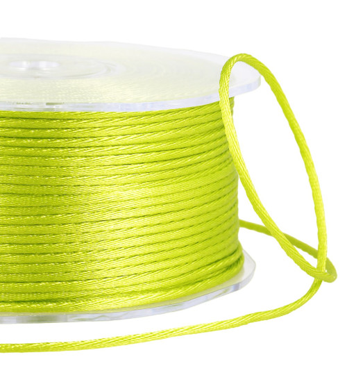 100m spool of rat tail 2mm Lime green