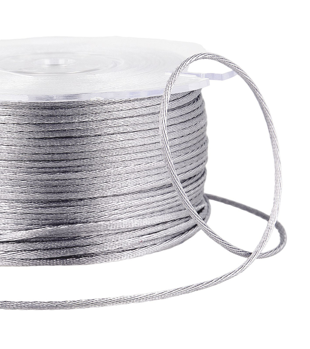 100m spool of rat tail 2mm Gray Blue