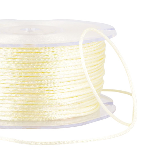 100m spool of rat tail 2mm Ecru