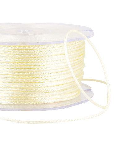 100m spool of rat tail 2mm Ecru