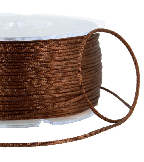 100m spool of rat tail 2mm Dark Brown