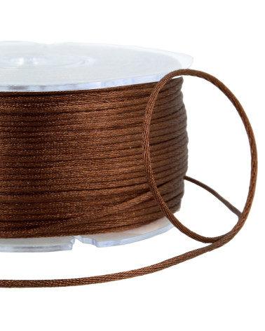 100m spool of rat tail 2mm Dark Brown