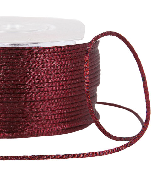 100m spool of rat tail 2mm Bordeaux
