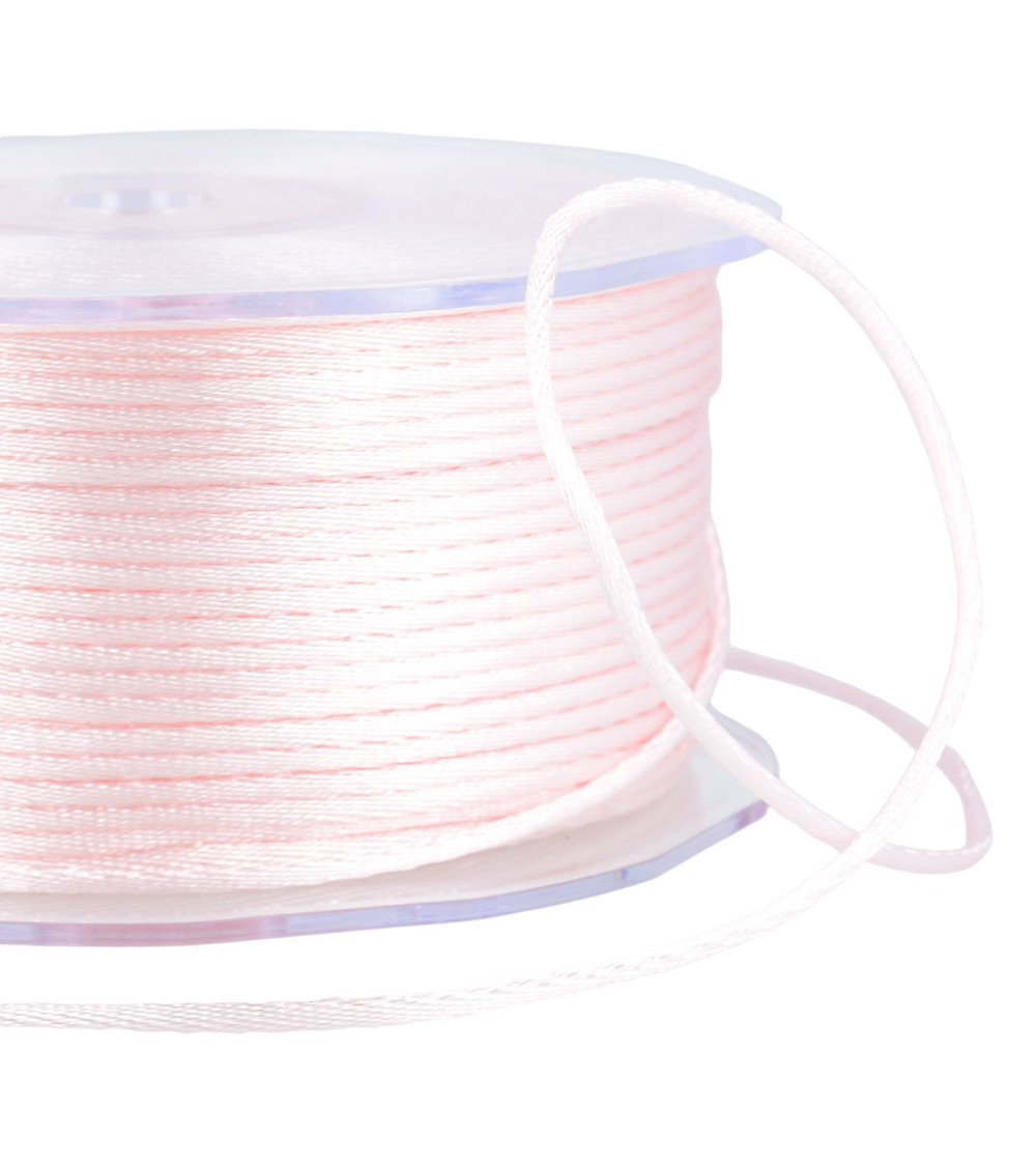 100m spool of rat tail 2mm Light Pink