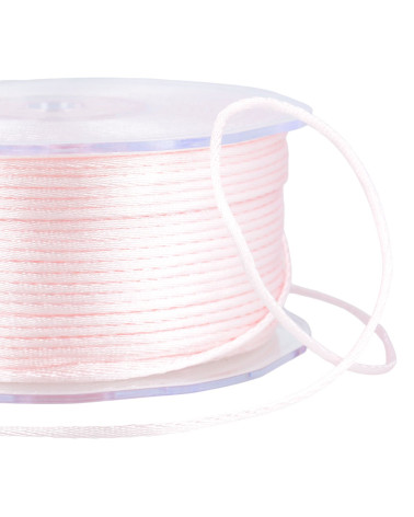 100m spool of 2mm rattail light pink