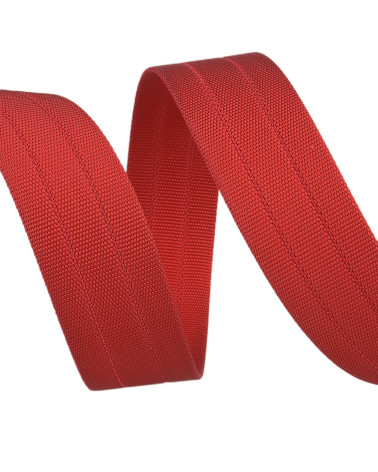 Bobine 10m sangle gros grain Rouge 30mm
