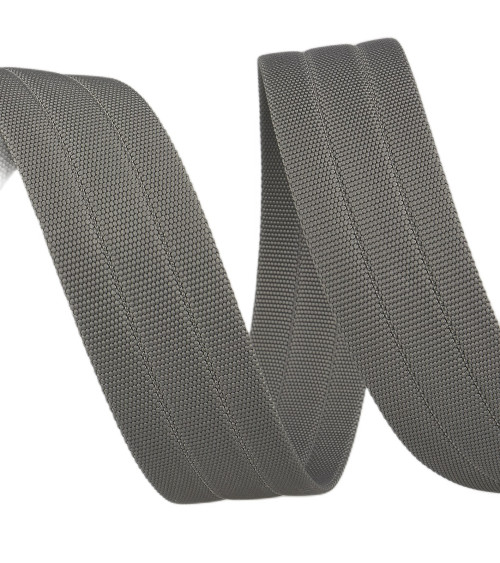 10m reel coarse grain webbing Medium Gray 30mm