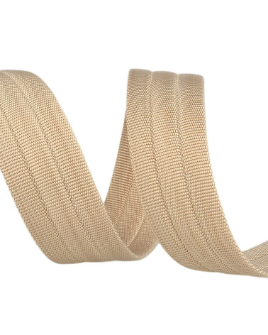 10m spool of beige grosgrain strap 30mm
