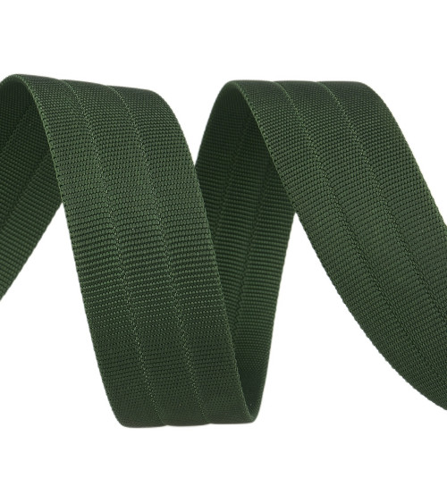10m spool of grosgrain strap Bottle Green 30mm