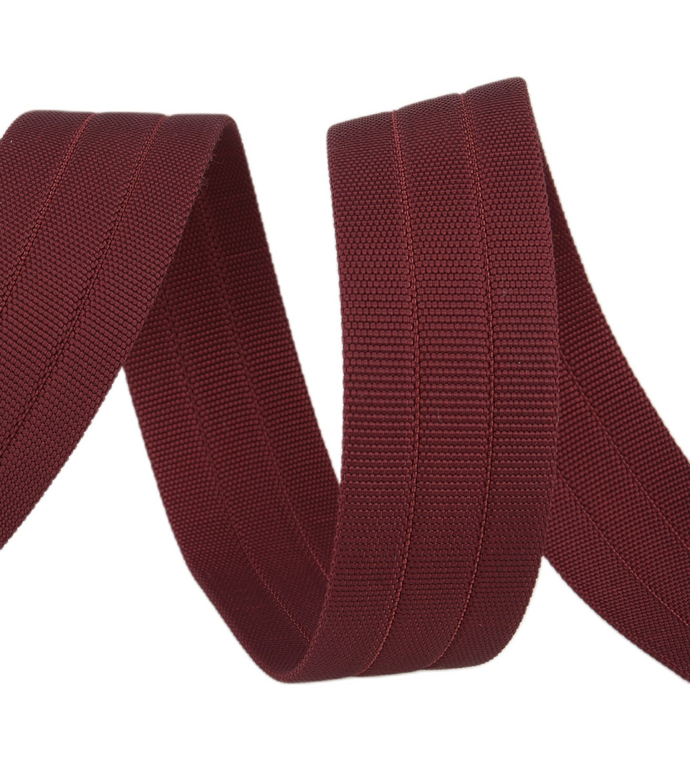 10m spool of burgundy red grosgrain strap 30mm