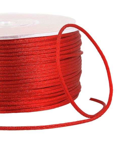 Rat tail cord 2mm red per meter