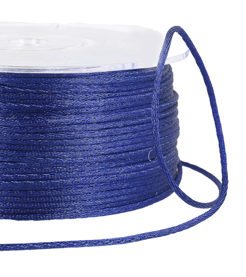 Rat tail cord 2mm navy per meter