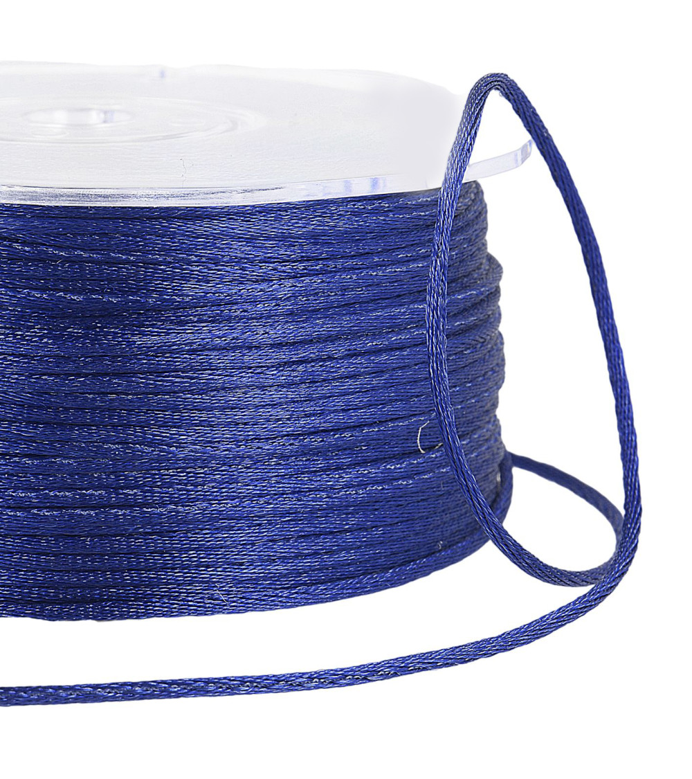Rat tail cord 2mm navy per meter