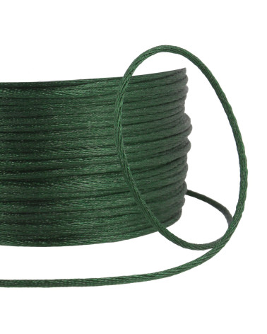 Rat tail cord 2mm bottle green per meter