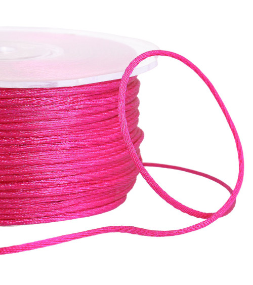 Cordon queue de rat 2mm fuchsia au mètre