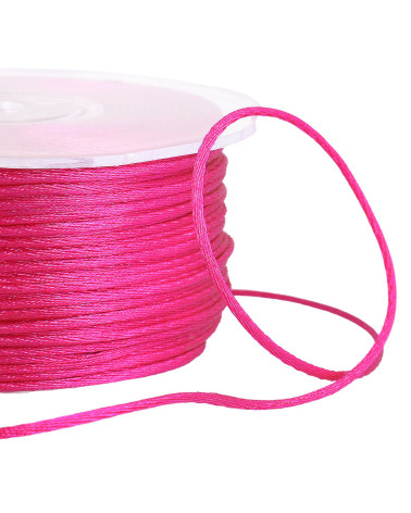 Rat tail cord 2mm fuchsia per meter
