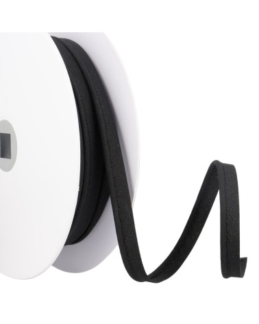 Passepoil mèche 2 mm noir au mètre