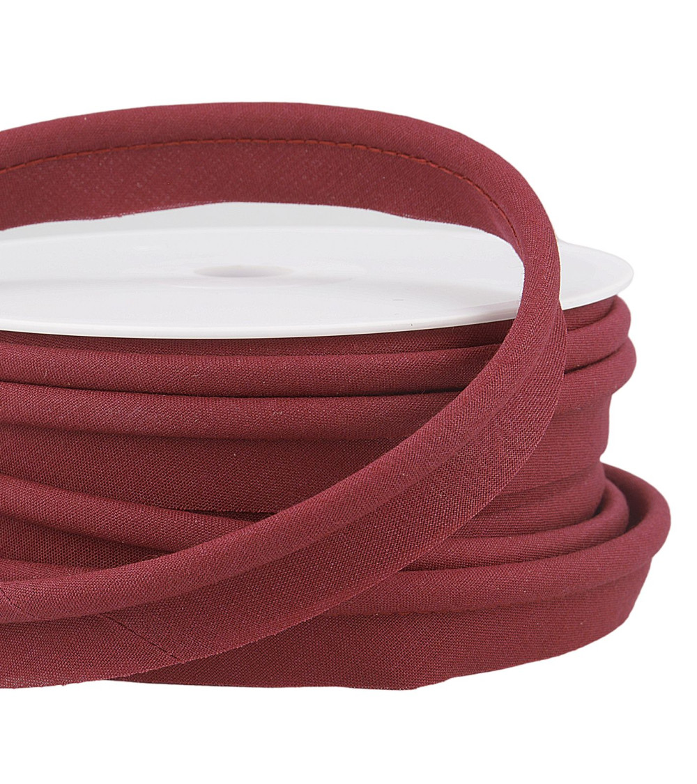 5mm burgundy wick piping per meter