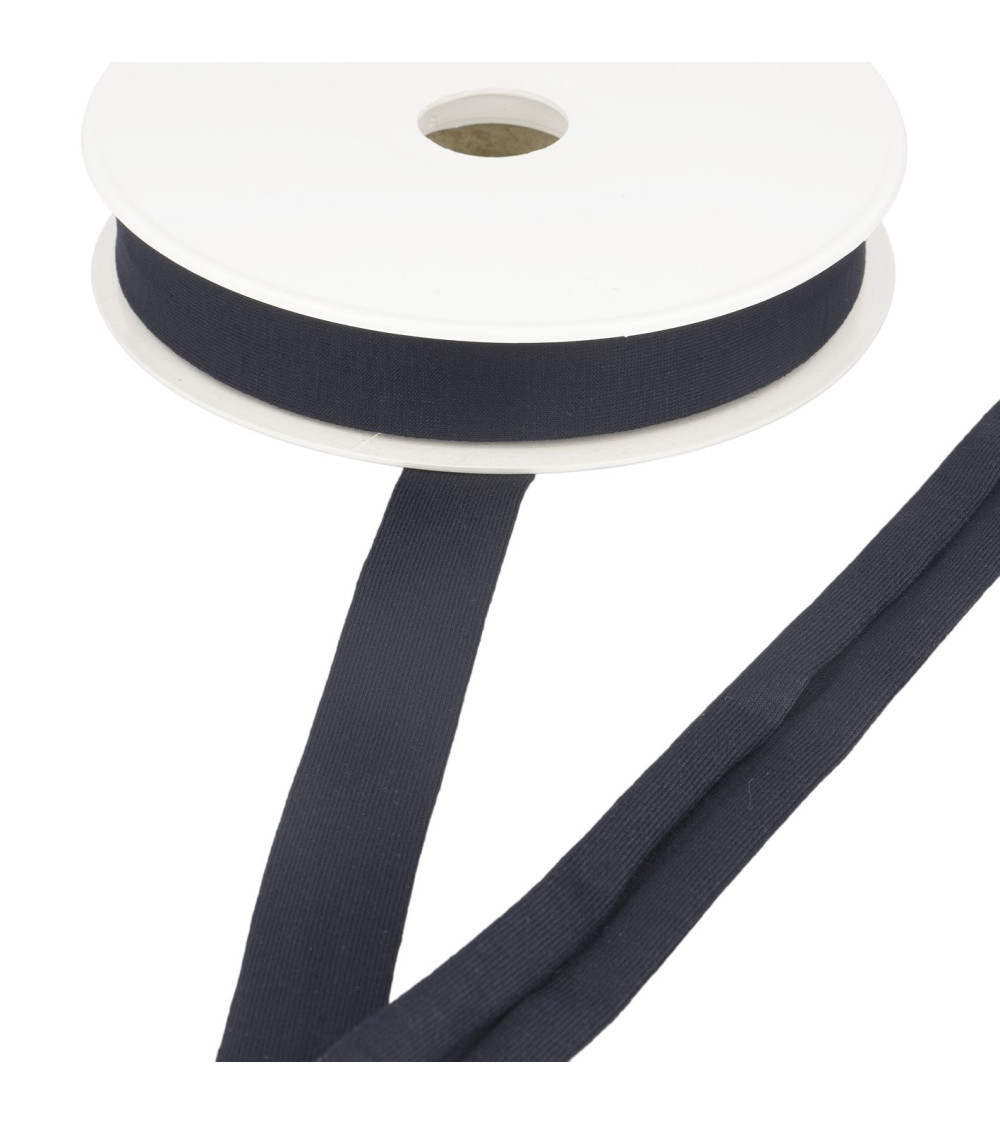 20mm navy stretch jersey bias binding per meter