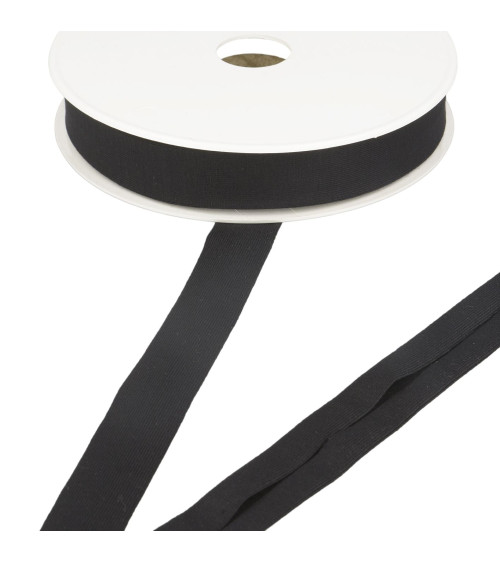 20m reel stretch jersey bias tape Black 20mm